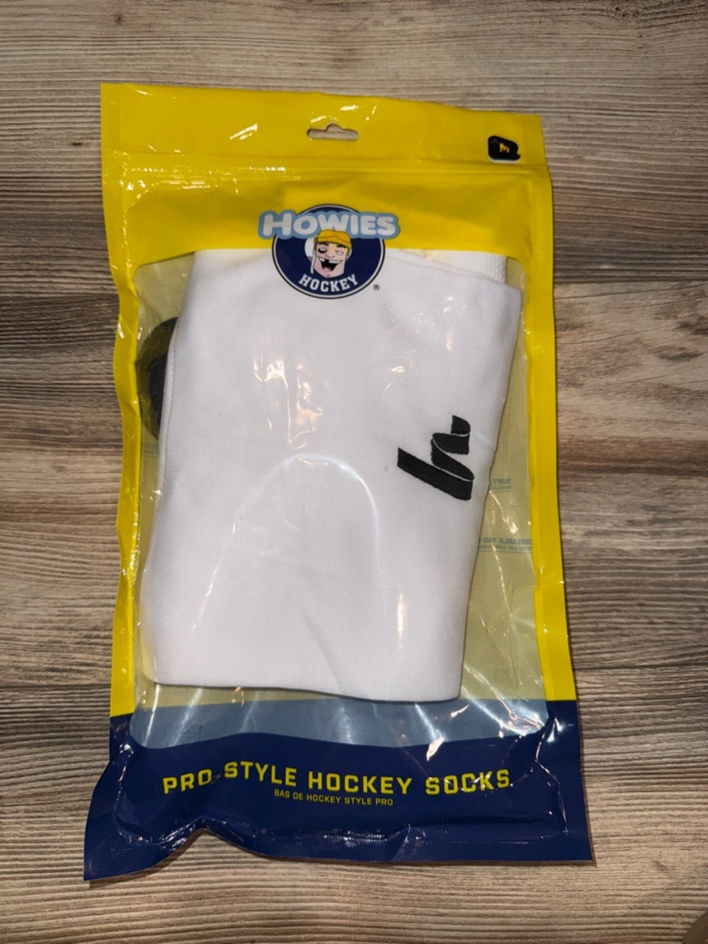 Howies White Pro-Style Hockey Socks size m( 24")